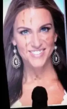 Covered Stephanie McMahon In my dick juice and bout to start jerking to her again