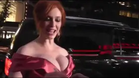 Christina Hendricks Thinks You're Looking at her Hair | Daily Celebrity News | Splash News TV