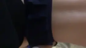 Taking her dick in the butt while bent over, her view