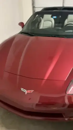 Keeping her car nice and shiny