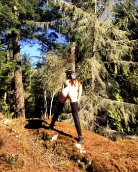 You love to watch me hike away 😈💦