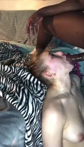 Watch the spit drip down my chest