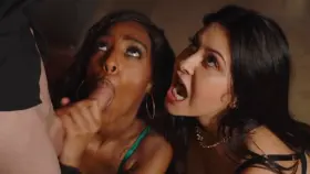 Asia Rae & Mariska share a cock