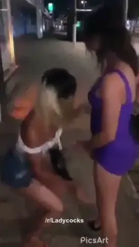 Sucked in the street