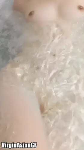 Do you wish the bubbles weren't covering up my tiny Japanese pussy?