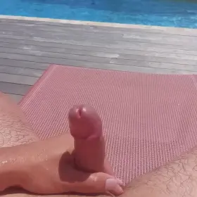 The thrill of taking off your swimsuit and going completely naked knowing someone could come back to the public pool at any time made it all the better.