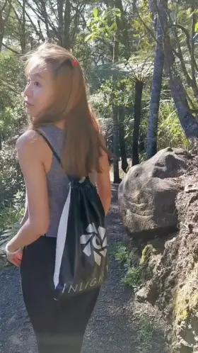 Went on a quick hike and found some convenient places to let my boobs get some fresh air! [F]