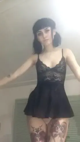 pocket sized goth girl 🥺🐰