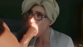 Mercy gives a blowjob (Vulpeculy)