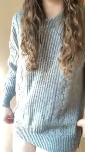 I always feel cute in nothing but a big sweater [oc]