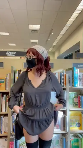 I love wearing dresses bc it’s so easy to lift them and show everything!! [f]