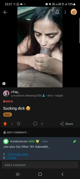 Indian desi girl blowjob in public