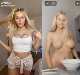 Busty clothed and naked!