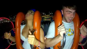 Slingshot ride orgasm