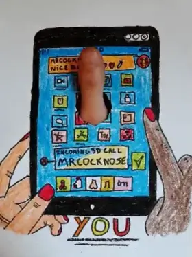 Incoming call MrCocknose: denied❌ or accepted✅ #cocknose #bigcock # 3dfalse #smartphone #tablet #incomingcall #athome #cockattack