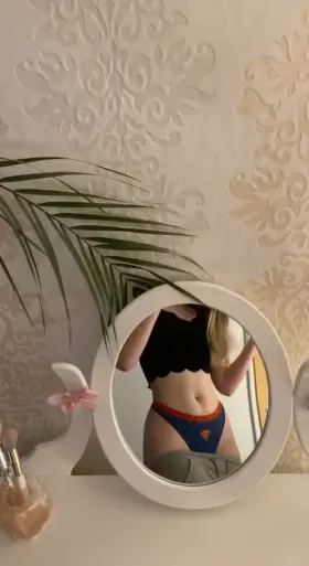 Just my ass in my new superman panties