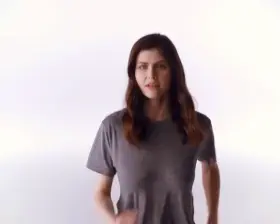 Alexandra Daddario bouncing