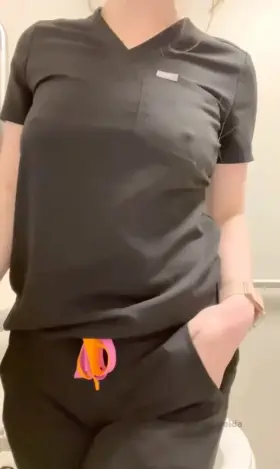 A little reveal of what’s under my scrubs ;) [oc]