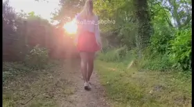Follow my upskirt walk