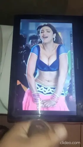 Cum tribute on Shruti Hassan indian actress