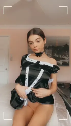 i decided to put on my new Halloween costume just to record a naughty tease for you.. 🥺😼