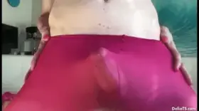 Through pantyhose (source in comments)