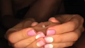 foreskin rubbing makes him cum