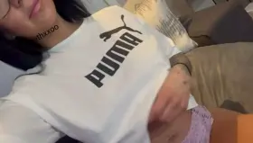 What I'm hiding under my workout top.