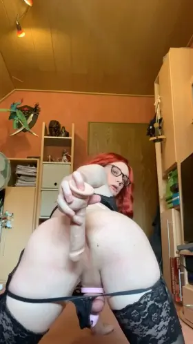 Another day another anal training for real cock in doggy position ❤️😘