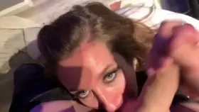 Ball sucking and eye contact are essential to a quality blowjob 😏