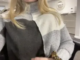 Just me twirling around in my office with my titites out (f)