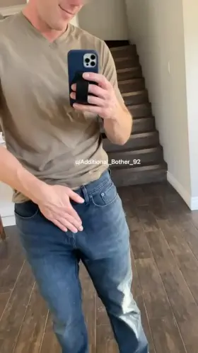 Pulling out my hard cock for you 😈