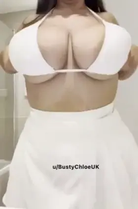 I’m wearing white because I’m an angel, but I sold my halo for some tiddies.