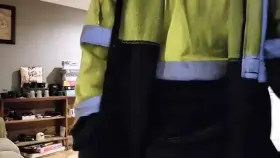 Just worked 14hrs. Here's a tired strip from a grimy garbage man.