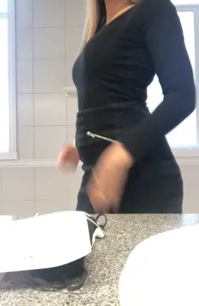 I think I forgot something when getting dressed for work today 😈(f)