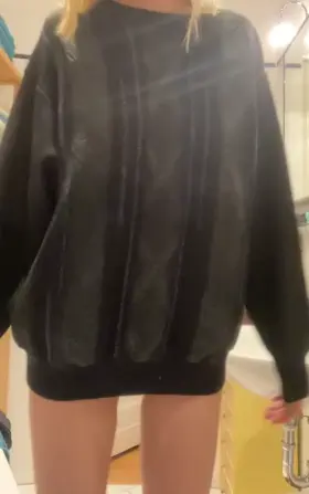 Would you expect such cute panties under my sweater?