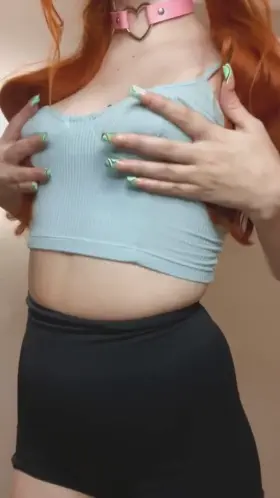 Getting in the spooky spirit by showing off my ghost nips 👻