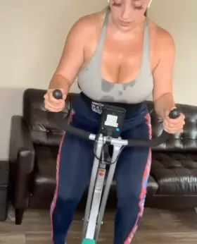 Sweaty on the Bike