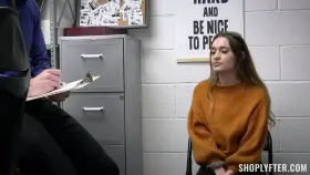 Sera Ryder Threesome with Mall Officers when one of them cums inside her