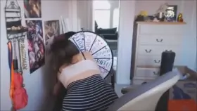 teasing her ass in an older stream