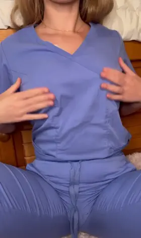 What do you think of this hot bra I wear under my scrubs
