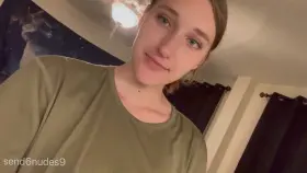 Adorable clam being shown off