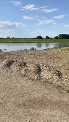 Busting a nut next to the river [OC]