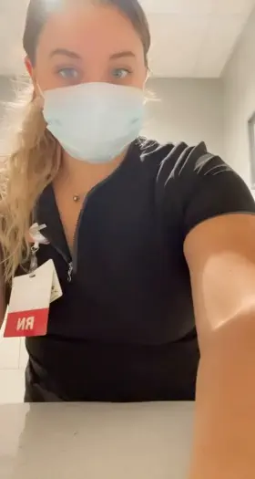 Titty flash and latex gloves 😈💟💜[f]