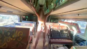 I was tied up and flogged in an abandoned train.