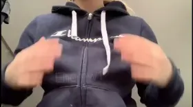 My hoodie is the real champion! 😏