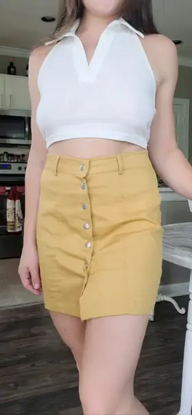 Bent over and spread open