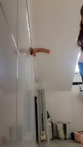 I decided it's time to start my enslaved sissy Rachel's oral training 😈 here's the first part of her training she just did😇