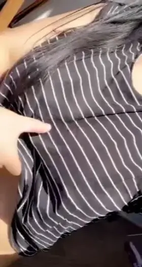 My shirt is pretty good at hiding these big tits...😉