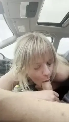 My step bro said he's never had road head before.. I had to be a good step sis and help out!